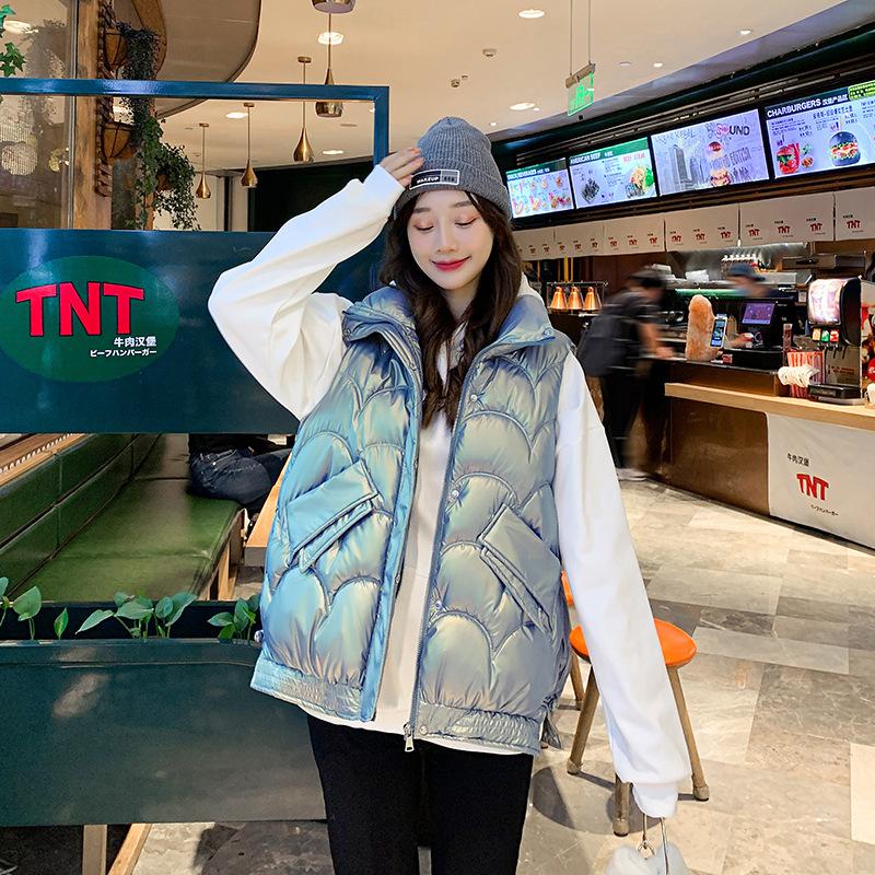 Bright Wash-free Vest Women s Short Autumn and Winter New Korean Version of Loose Light Vest Vest Jacket. XL
Bright Wash-free Vest Women s Short Autumn and Winter New Korean Version of Loose Light Vest Vest Jacket. XL