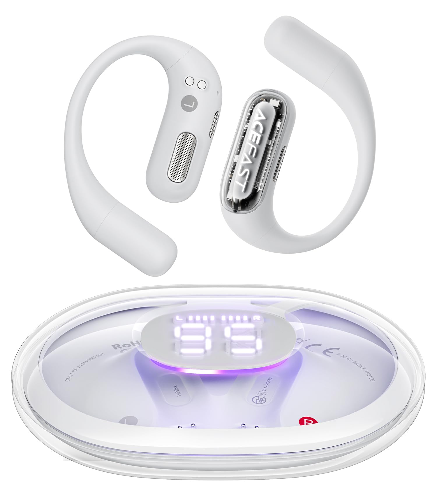 Design Award Hall of Fame ACEFAST Open Ear Earphones LED Ambient Breathing Light Bluetooth Fully Wireless Running and Sports Earphones Lightweight сірий колір
Design Award Hall of Fame ACEFAST Open Ear Earphones LED Ambient Breathing Light Bluetooth Fully Wireless Running and Sports Earphones Lightweight сірий колір