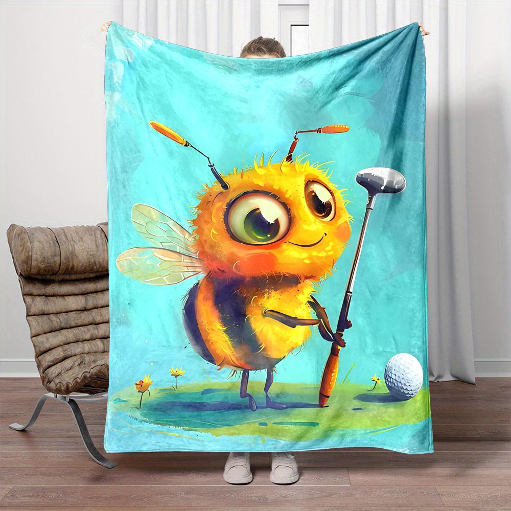 Golf club with a little bee pattern Flannel printed blanket suitable for all seasons suitable for living room office sofa travel 75x100cm (30x40inch)
Golf club with a little bee pattern Flannel printed blanket suitable for all seasons suitable for living room office sofa travel 75x100cm (30x40inch)