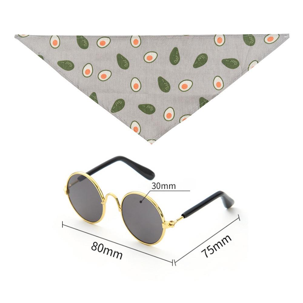 Decorative Cat Saliva Towel with Sunglasses Cute Triangular Puppy Collar Bib Fruit Pattern Pet Scarf
Decorative Cat Saliva Towel with Sunglasses Cute Triangular Puppy Collar Bib Fruit Pattern Pet Scarf
