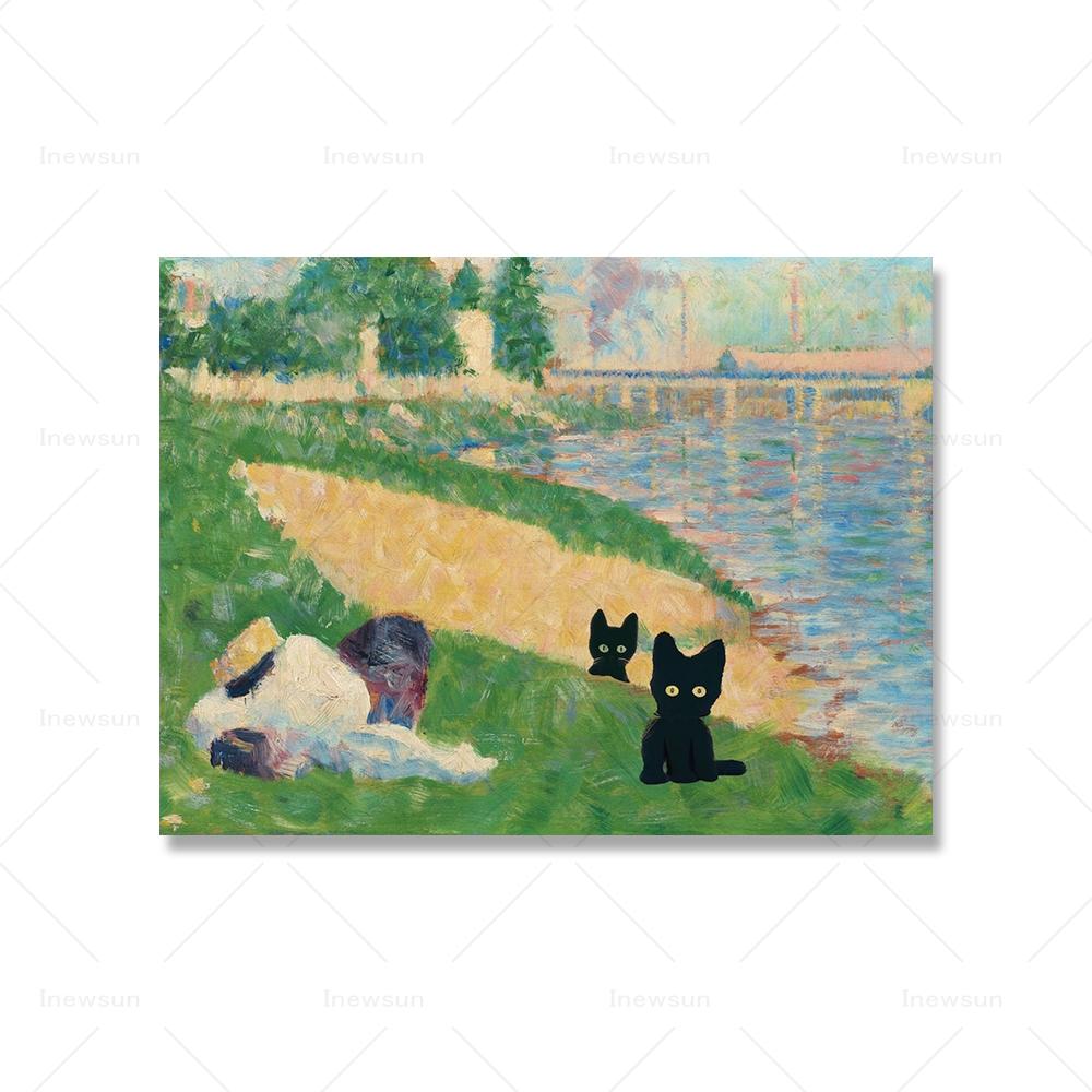 Влюбленные кошки холст картины зеленые абстрактные постеры Сена с одеждой на берегу настенные художественные принты картинки для декора комнаты 21x30cm No Framed
Влюбленные кошки холст картины зеленые абстрактные постеры Сена с одеждой на берегу настенные художественные принты картинки для декора комнаты 21x30cm No Framed