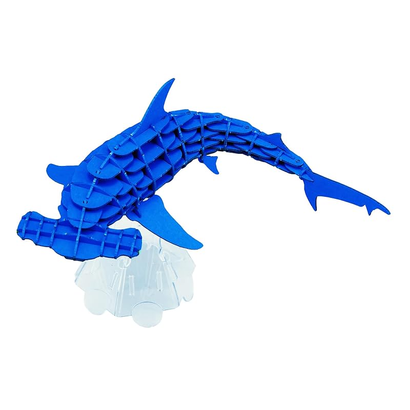 Urano Co., Ltd. 3D paper puzzle DX Hammerhead Blue (MOVE) Size when assembled W170×D70×H95mm
Urano Co., Ltd. 3D paper puzzle DX Hammerhead Blue (MOVE) Size when assembled W170×D70×H95mm