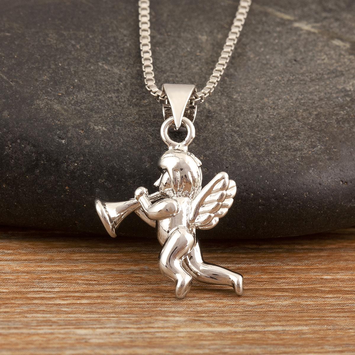 Nidin New Retro Little Angel Blowing Trumpet Shape Copper Pendant Necklace For Women Men Hip-Hop Style Clavicle Chain Jewelry серебряный
Nidin New Retro Little Angel Blowing Trumpet Shape Copper Pendant Necklace For Women Men Hip-Hop Style Clavicle Chain Jewelry серебряный