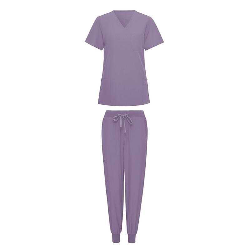Спа-униформа - Эластичный скраб-топ с коротким рукавом и брюки Комфортная эластичная медицинская рабочая одежда для врачей 4XL фиолетовый
Спа-униформа - Эластичный скраб-топ с коротким рукавом и брюки Комфортная эластичная медицинская рабочая одежда для врачей 4XL фиолетовый
