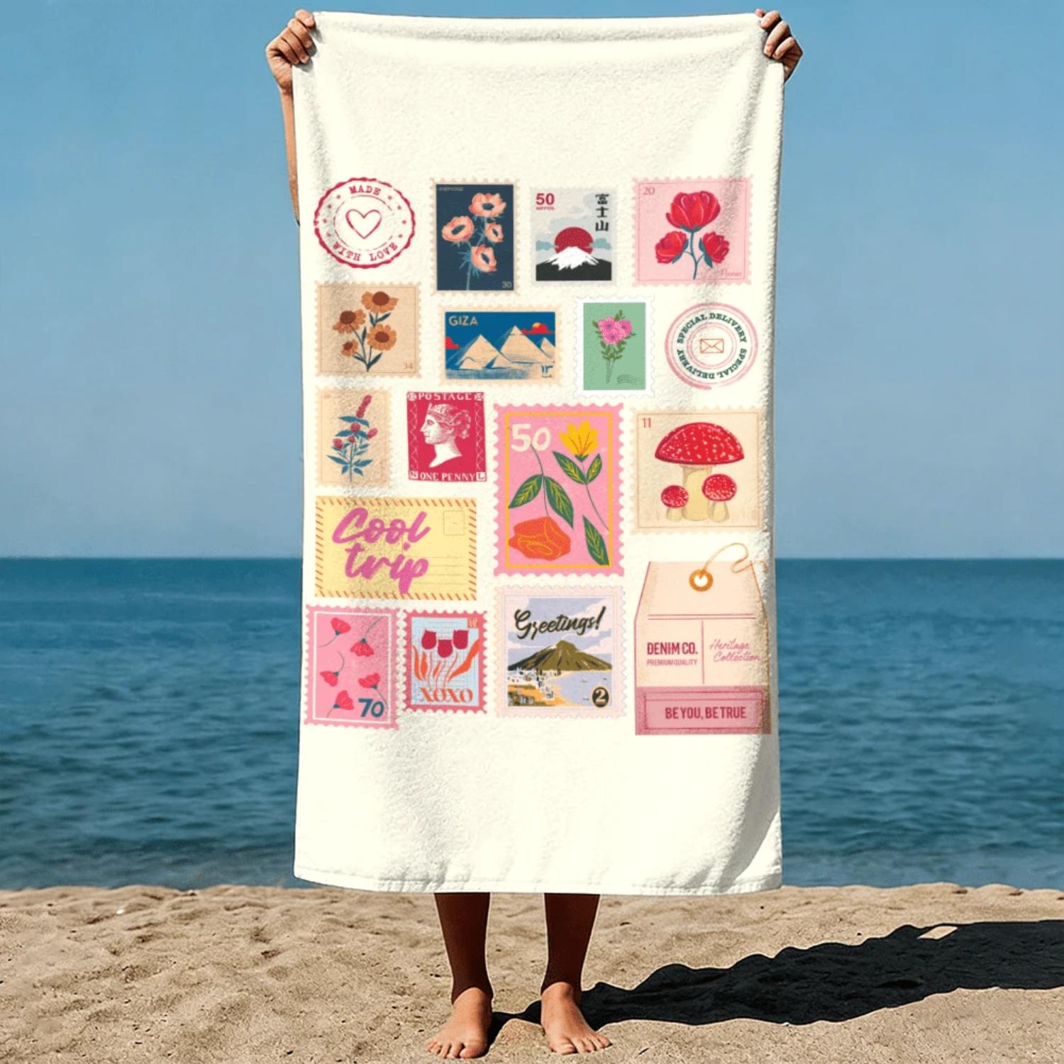 1pc Summer Boho Style Vintage Postage Stamps Collection_ Featuring Floral, Mountain, And Cultural De W30*H60(CM)
1pc Summer Boho Style Vintage Postage Stamps Collection_ Featuring Floral, Mountain, And Cultural De W30*H60(CM)