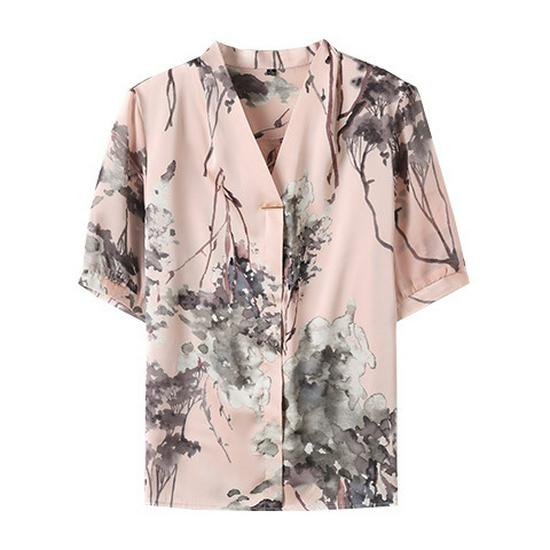 Elegant Silk Lapel Mid-Sleeve Top - Lightweight Summer Blouse for Middle-Aged and Elderly Women L розовый
Elegant Silk Lapel Mid-Sleeve Top - Lightweight Summer Blouse for Middle-Aged and Elderly Women L розовый