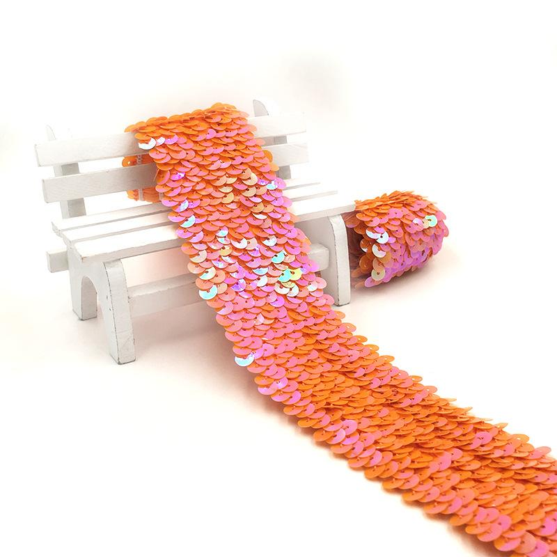 10Meters 48mm Sequined Elastic Band Lace Trim Stretch Ribbon DIY Dance Dress Clothes Decoration Applique Sewing Accessories оранжевый
10Meters 48mm Sequined Elastic Band Lace Trim Stretch Ribbon DIY Dance Dress Clothes Decoration Applique Sewing Accessories оранжевый