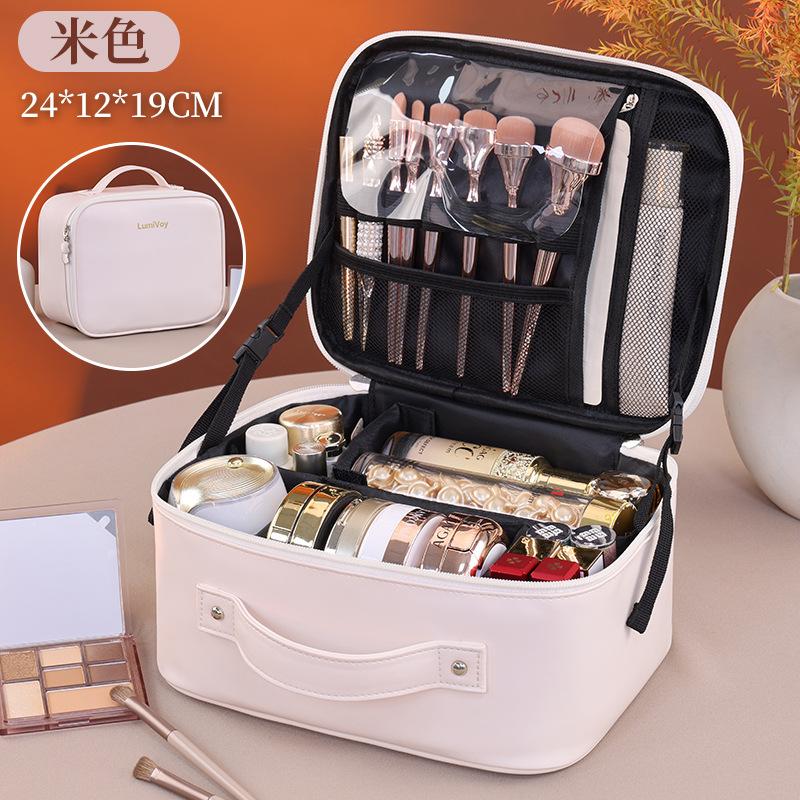 New Three-dimensional Multi-compartment Large-capacity Cosmetic Bag, Portable Travel Suitcase, Cosmetic Storage Bag білий
New Three-dimensional Multi-compartment Large-capacity Cosmetic Bag, Portable Travel Suitcase, Cosmetic Storage Bag білий
