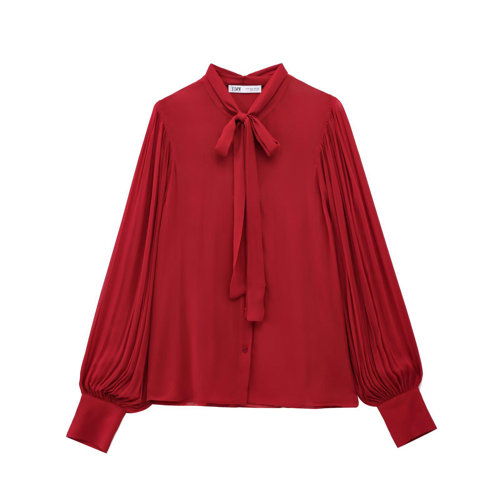 European & American Style Women s Red Bow Long Sleeve Stand Collar Shirt Medium красный
European & American Style Women s Red Bow Long Sleeve Stand Collar Shirt Medium красный