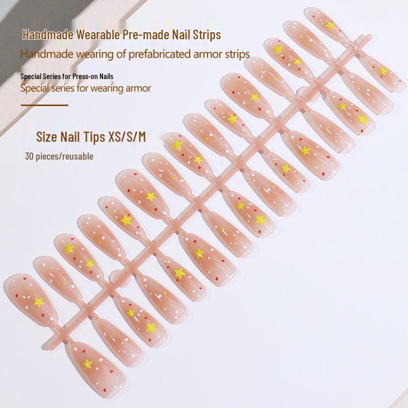 Spicy Polka Dot Star Nail Tips - Long, Pointed, Wearable Nail Art for a Pure Desire Look
Spicy Polka Dot Star Nail Tips - Long, Pointed, Wearable Nail Art for a Pure Desire Look