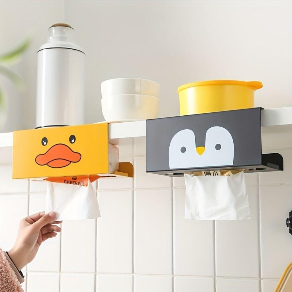 2 PCS Диспенсер для серветок Yellow Duck Стійка для зберігання Вішалка для серветок Креативна Шафа-тримач для паперових рушників Penguin
2 PCS Диспенсер для серветок Yellow Duck Стійка для зберігання Вішалка для серветок Креативна Шафа-тримач для паперових рушників Penguin