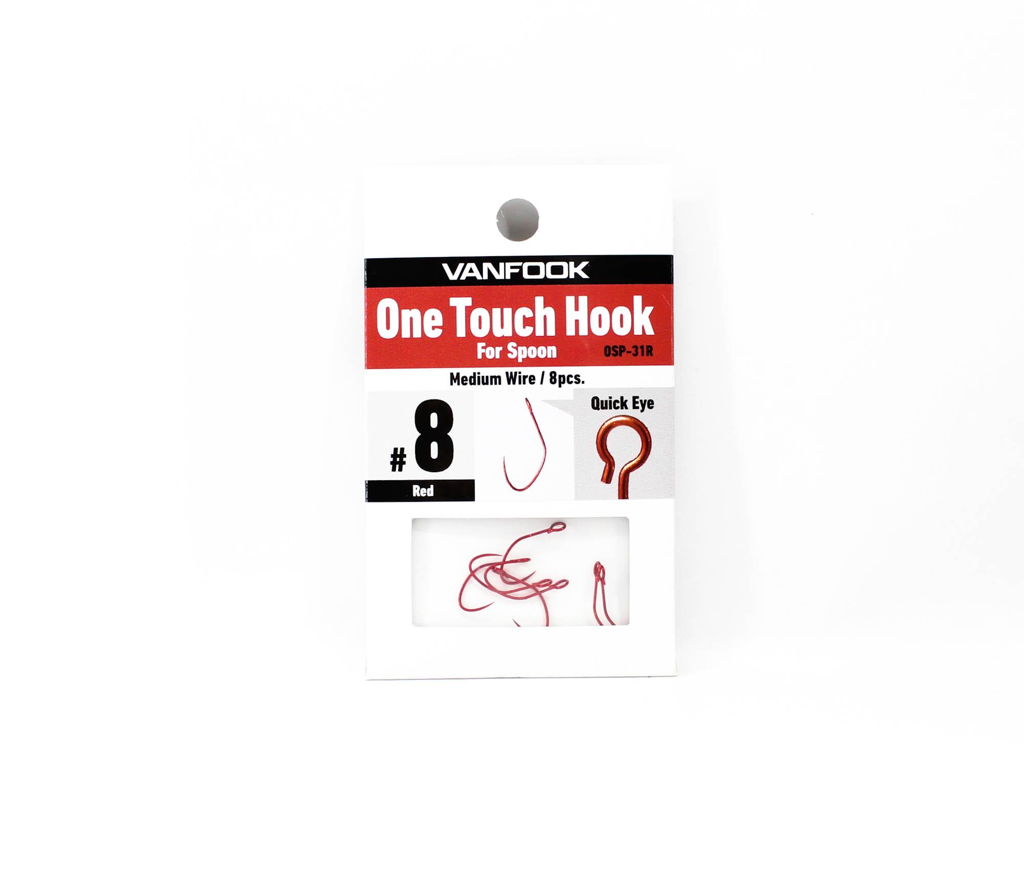 Vanfook OSP-31R One Touch Spoon Medium Hook Size 8, 8/pack Red (9963)
Vanfook OSP-31R One Touch Spoon Medium Hook Size 8, 8/pack Red (9963)