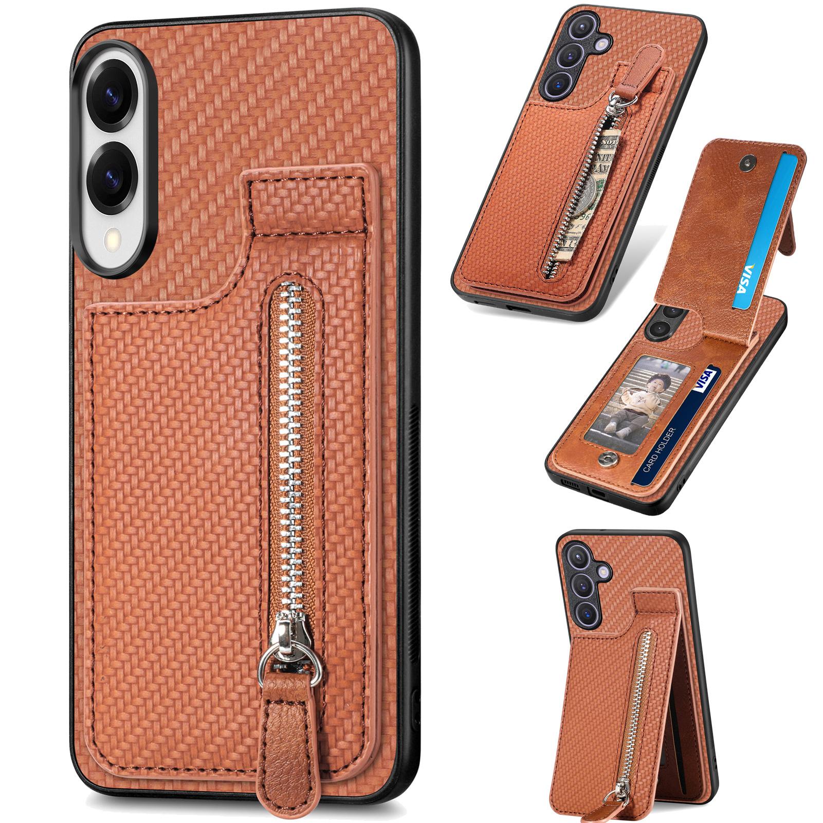 For Samsung Galaxy S25 Edge Case Leather Phone Back Cover with Zipper Card Holder Kickstand Brown
For Samsung Galaxy S25 Edge Case Leather Phone Back Cover with Zipper Card Holder Kickstand Brown