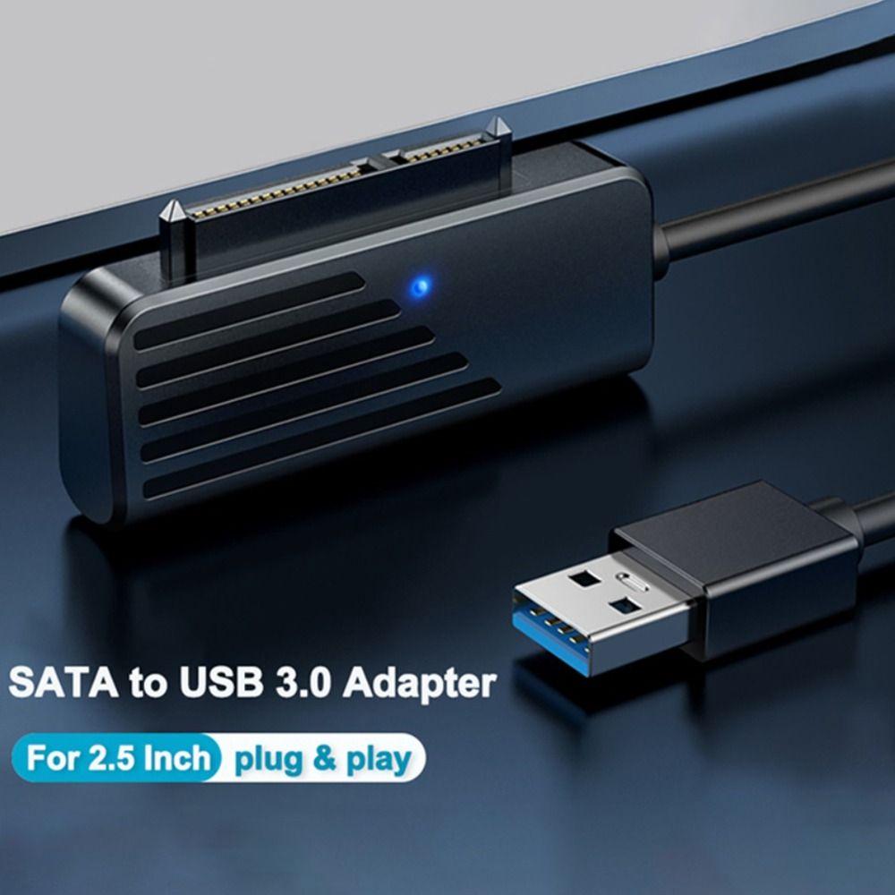 Кабель жесткого диска SSD-ридер-преобразователь SATA в USB 3.0 Кабель-переходник до 6 Гбит/с для 2,5-дюймового SATA III
Кабель жесткого диска SSD-ридер-преобразователь SATA в USB 3.0 Кабель-переходник до 6 Гбит/с для 2,5-дюймового SATA III