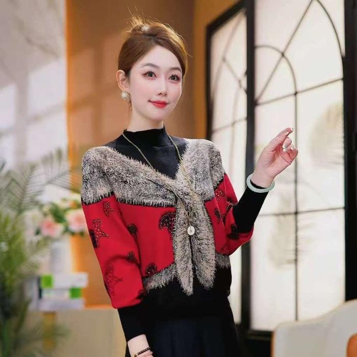 Double-Sided Fleece Long-Sleeve Slimming Top for Middle-Aged Women - Versatile, Flaw-Covering, and Age-Reducing. L красный
Double-Sided Fleece Long-Sleeve Slimming Top for Middle-Aged Women - Versatile, Flaw-Covering, and Age-Reducing. L красный