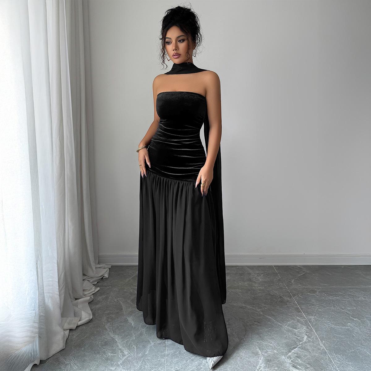 DiYun Elegant High-End Strapless Long Dress for Women - Autumn/Winter 2025 Collection Extra Large чорний
DiYun Elegant High-End Strapless Long Dress for Women - Autumn/Winter 2025 Collection Extra Large чорний