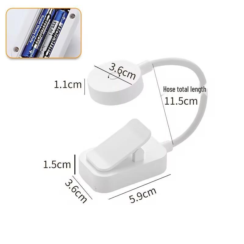 Портативный перезаряжаемый прищепочный светильник для чтения и прикроватный
Портативный перезаряжаемый прищепочный светильник для чтения и прикроватный