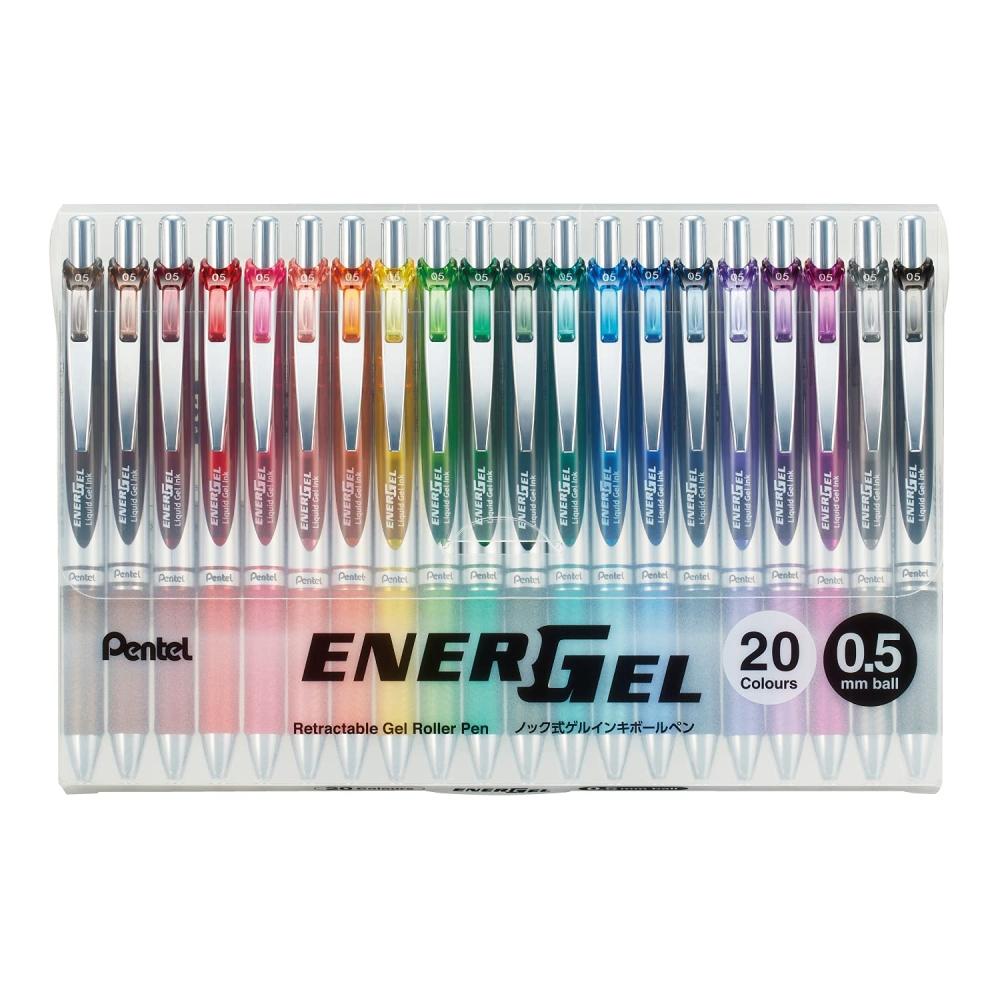 Шариковая ручка Pentel с гелевыми чернилами Energel 0,5 мм, ограниченная серия из 20 цветов BLN75Z-20
Шариковая ручка Pentel с гелевыми чернилами Energel 0,5 мм, ограниченная серия из 20 цветов BLN75Z-20