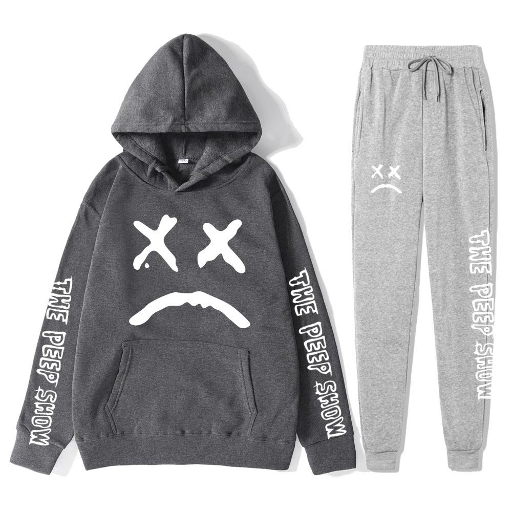 Autumn Winter Lil Peep The Peep Show Graphic Printed Hoodies Sweatpants Set Fashionable Casual Warm Sports Long Sleeved Pants Men s Sport Wear S
Autumn Winter Lil Peep The Peep Show Graphic Printed Hoodies Sweatpants Set Fashionable Casual Warm Sports Long Sleeved Pants Men s Sport Wear S