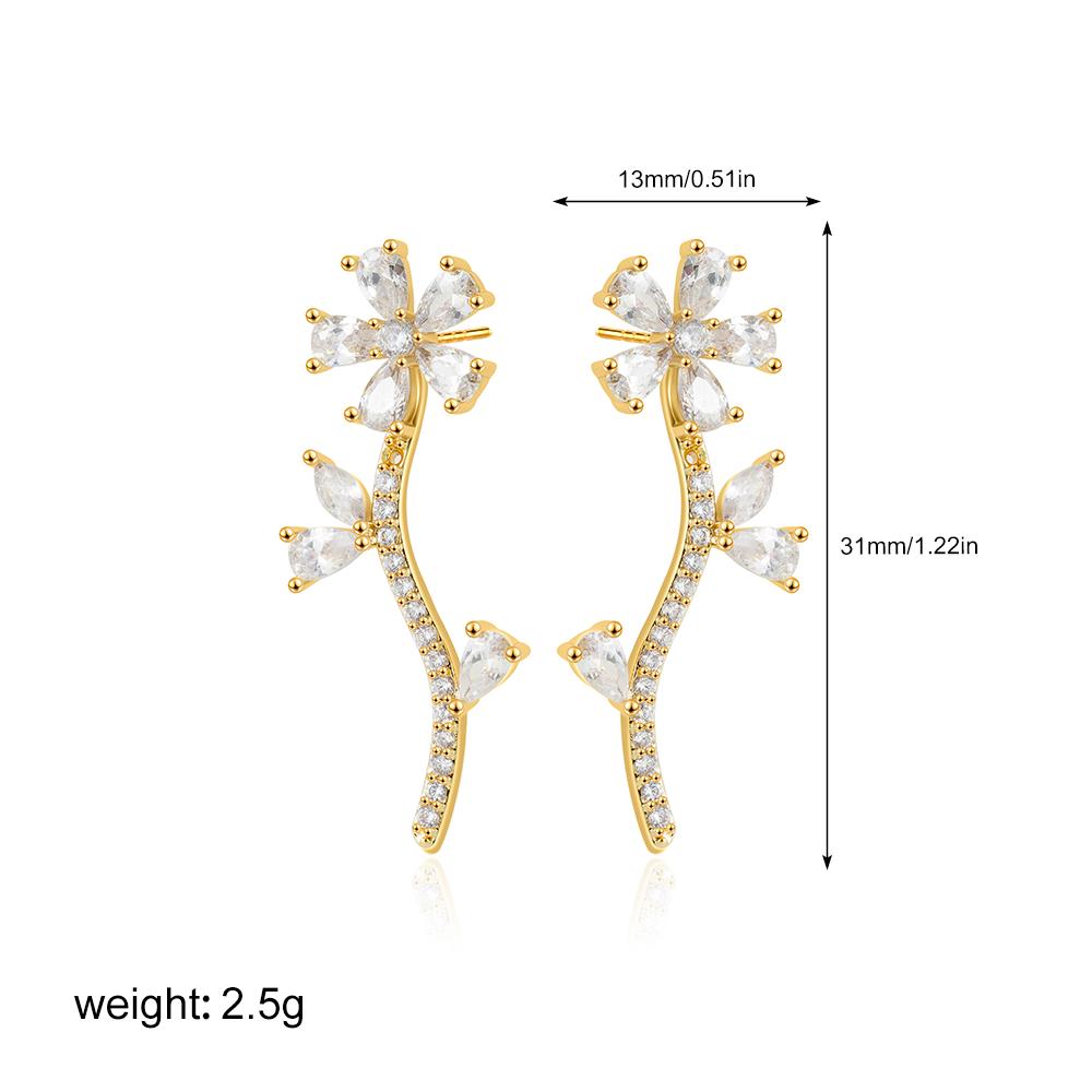 Gold Color Zircon Stud Earrings Fashion Jewelry Elegant Women Wedding Party Trendy Luxury Gift Statement Accessories
Gold Color Zircon Stud Earrings Fashion Jewelry Elegant Women Wedding Party Trendy Luxury Gift Statement Accessories