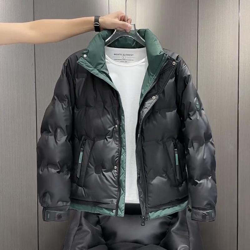 Men s 2024 Color Block Stand Collar Down Jacket - Thick and Warm Short Winter Coat 3XL (suggested 155-170 jin)
Men s 2024 Color Block Stand Collar Down Jacket - Thick and Warm Short Winter Coat 3XL (suggested 155-170 jin)