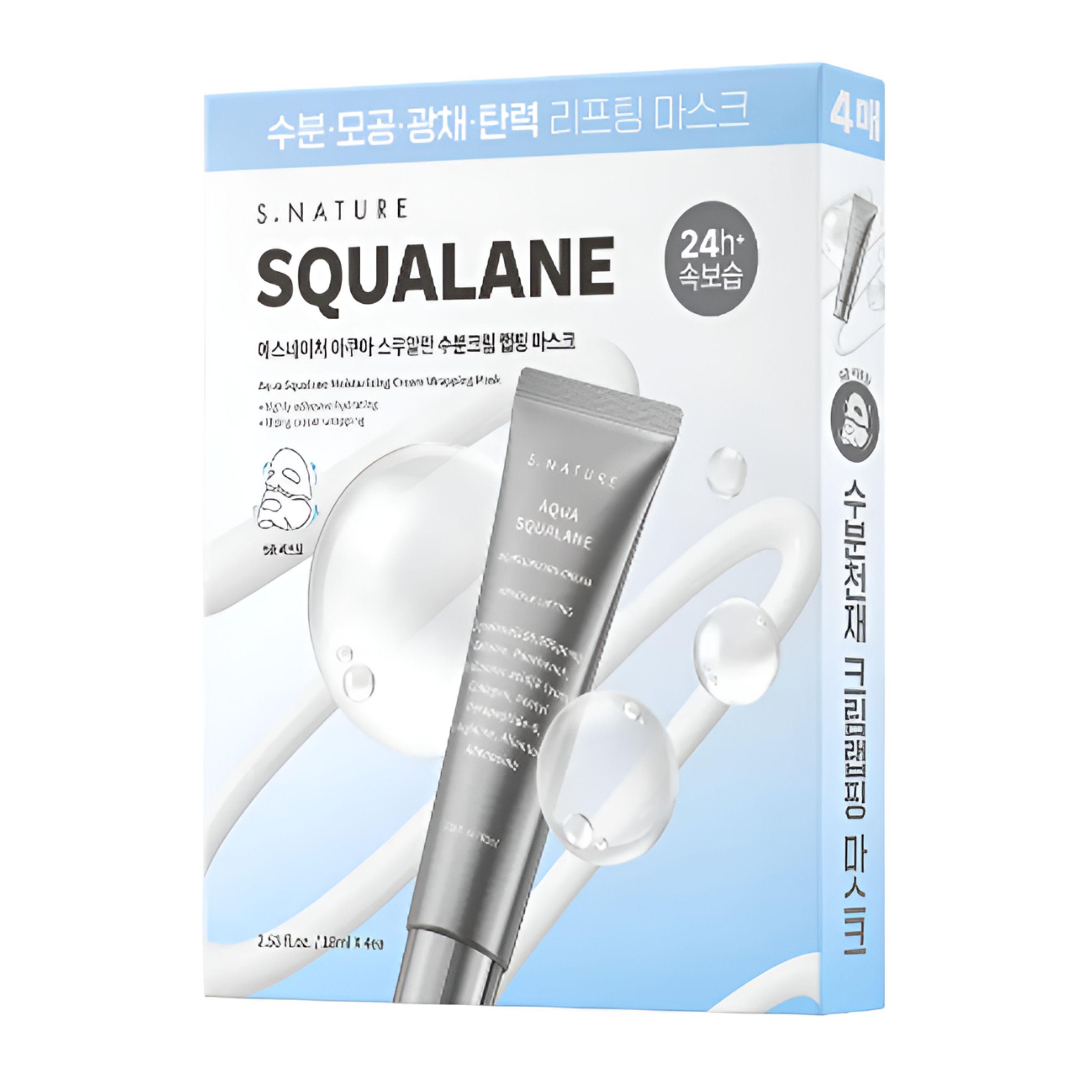 S.NATURE Aqua Squalane Moisture Cream Wrapping Mask Pack – 4 Sheets
S.NATURE Aqua Squalane Moisture Cream Wrapping Mask Pack – 4 Sheets