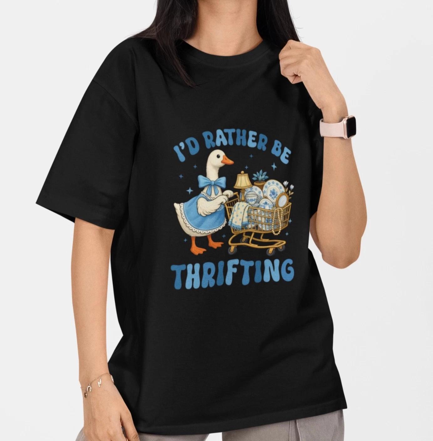 I d Rather Be Thrifting Shirt Cute Duck Vintage Aesthetic Thrift Lover Tee S
I d Rather Be Thrifting Shirt Cute Duck Vintage Aesthetic Thrift Lover Tee S