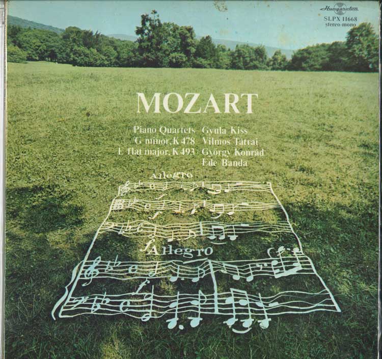 LP Record MOZART GYULA KISS GYORGY KONRAD Piano Quartets G Minor K 478 E Fl SLPX11668 HUNGAROTON 1973 Hungary Classical Used
LP Record MOZART GYULA KISS GYORGY KONRAD Piano Quartets G Minor K 478 E Fl SLPX11668 HUNGAROTON 1973 Hungary Classical Used