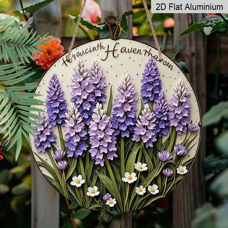 2D Flat Aluminum Hyacinth Floral-Themed Wall Decor 7.87 Inches X 7.87 Inches Rustic Style Perfect for Gardens, Farmhouses, Bars, Cafes, Parties 1pc
2D Flat Aluminum Hyacinth Floral-Themed Wall Decor 7.87 Inches X 7.87 Inches Rustic Style Perfect for Gardens, Farmhouses, Bars, Cafes, Parties 1pc