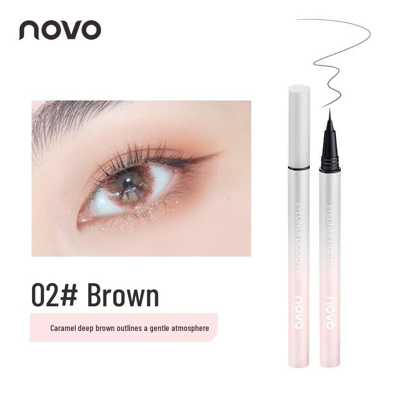NOVO Waterproof Quick-Dry Eyeliner Pen for Beginners: Sweatproof, Smudge-Proof, Hard Tip.
NOVO Waterproof Quick-Dry Eyeliner Pen for Beginners: Sweatproof, Smudge-Proof, Hard Tip.
