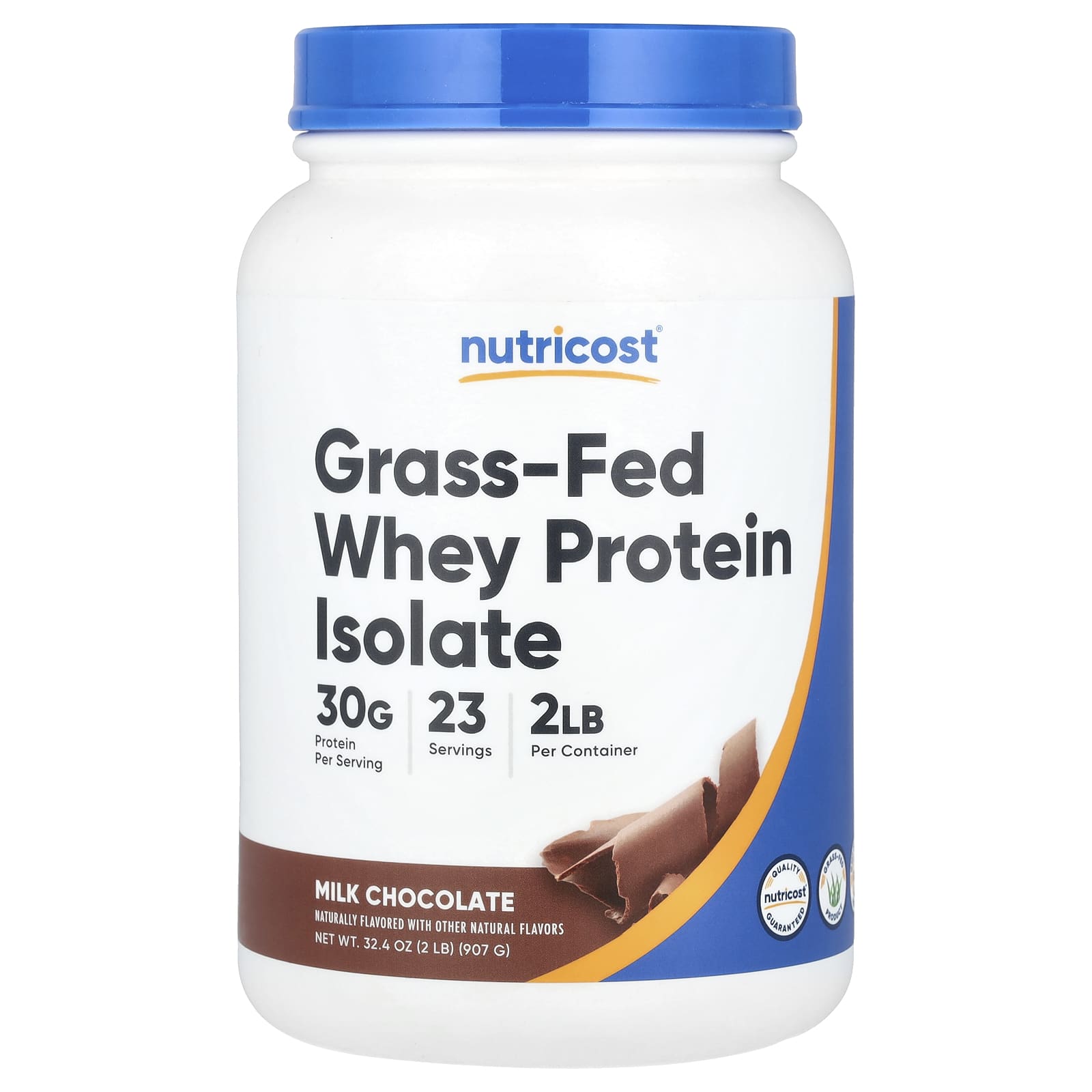 Nutricost, Grass-fed Whey Protein Isolate, Milk Chocolate, 2 lb (907 g) 
Nutricost, Grass-fed Whey Protein Isolate, Milk Chocolate, 2 lb (907 g)