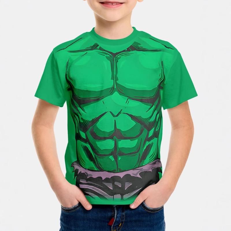 Summer Youth Children s Clothing T-shirt Fashionable Comfortable 3D Muscle Line Printed Short Sleeve Shirt 170
Summer Youth Children s Clothing T-shirt Fashionable Comfortable 3D Muscle Line Printed Short Sleeve Shirt 170