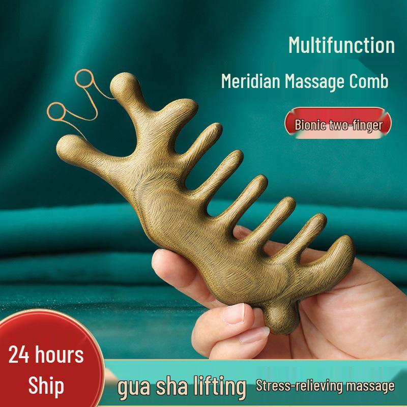 Large Green Sandalwood Snail Massage Comb for Multifuntional Meridian Neck and Head Therapy
Large Green Sandalwood Snail Massage Comb for Multifuntional Meridian Neck and Head Therapy