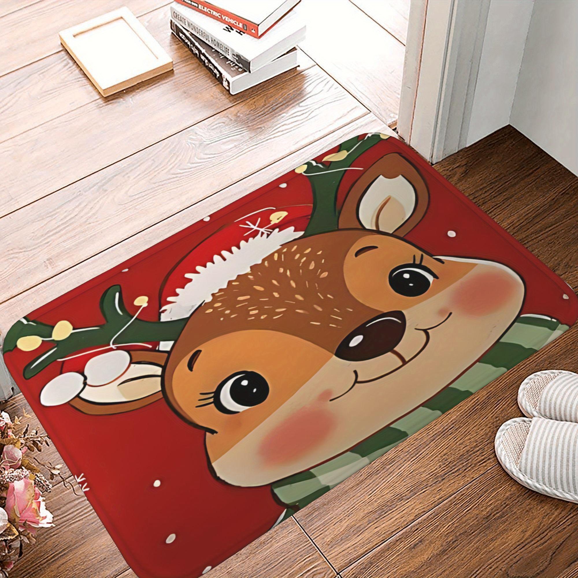 1Pcs Christmas Reindeer Pattern Floor Mat Modern Kitchen polyester Rug Non-Slip Colorful Indoor Carpet, For Home Bathroom Bedroom Living Room Decor 40*60cm
1Pcs Christmas Reindeer Pattern Floor Mat Modern Kitchen polyester Rug Non-Slip Colorful Indoor Carpet, For Home Bathroom Bedroom Living Room Decor 40*60cm