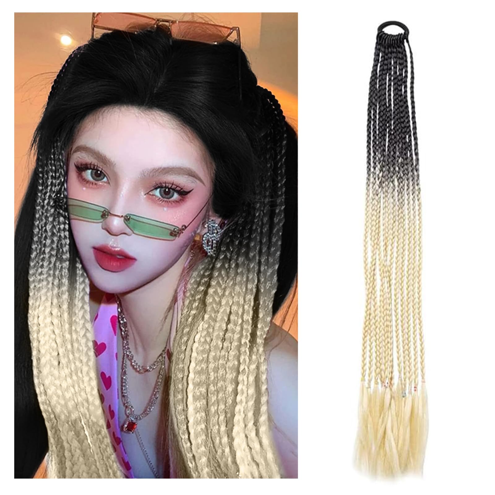 happykau Braided Wig Extensions Hair Extensions Rubber Kids Dance Hair Dance Braid Hair Gradient Adjustable Length with Cut for Stage Festivals Events
happykau Braided Wig Extensions Hair Extensions Rubber Kids Dance Hair Dance Braid Hair Gradient Adjustable Length with Cut for Stage Festivals Events