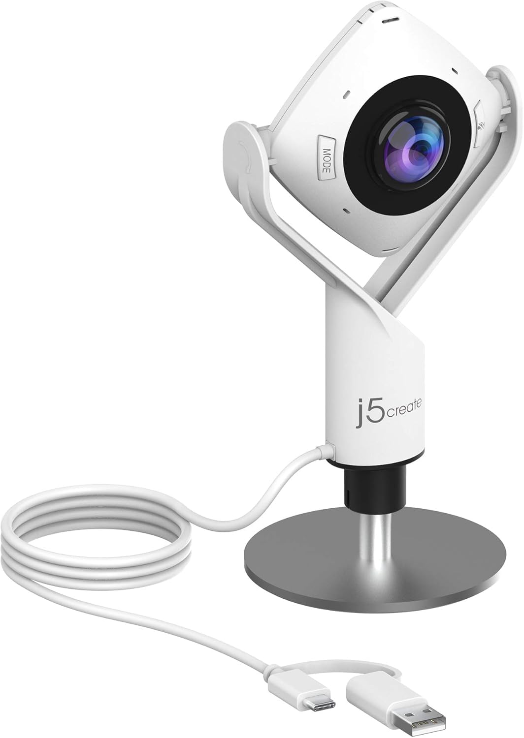 j5create USB Meeting Conference Room Two Omnidirectional 6 Modes Dual Wide Touch Plug Compatible with and ChromeOS 360° Webcam, Camera, 1080p, білий
j5create USB Meeting Conference Room Two Omnidirectional 6 Modes Dual Wide Touch Plug Compatible with and ChromeOS 360° Webcam, Camera, 1080p, білий