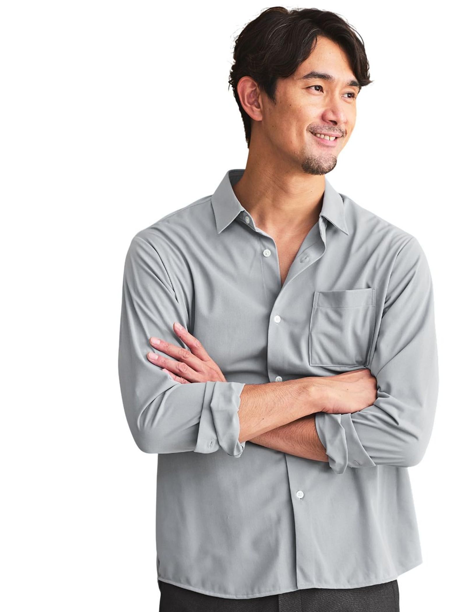 United Arrows Green Label Relaxing Web-Exclusive JUST fit Tricot Drape Shirt, 32116000000, 1570, MD.GRAY (15), L
United Arrows Green Label Relaxing Web-Exclusive JUST fit Tricot Drape Shirt, 32116000000, 1570, MD.GRAY (15), L