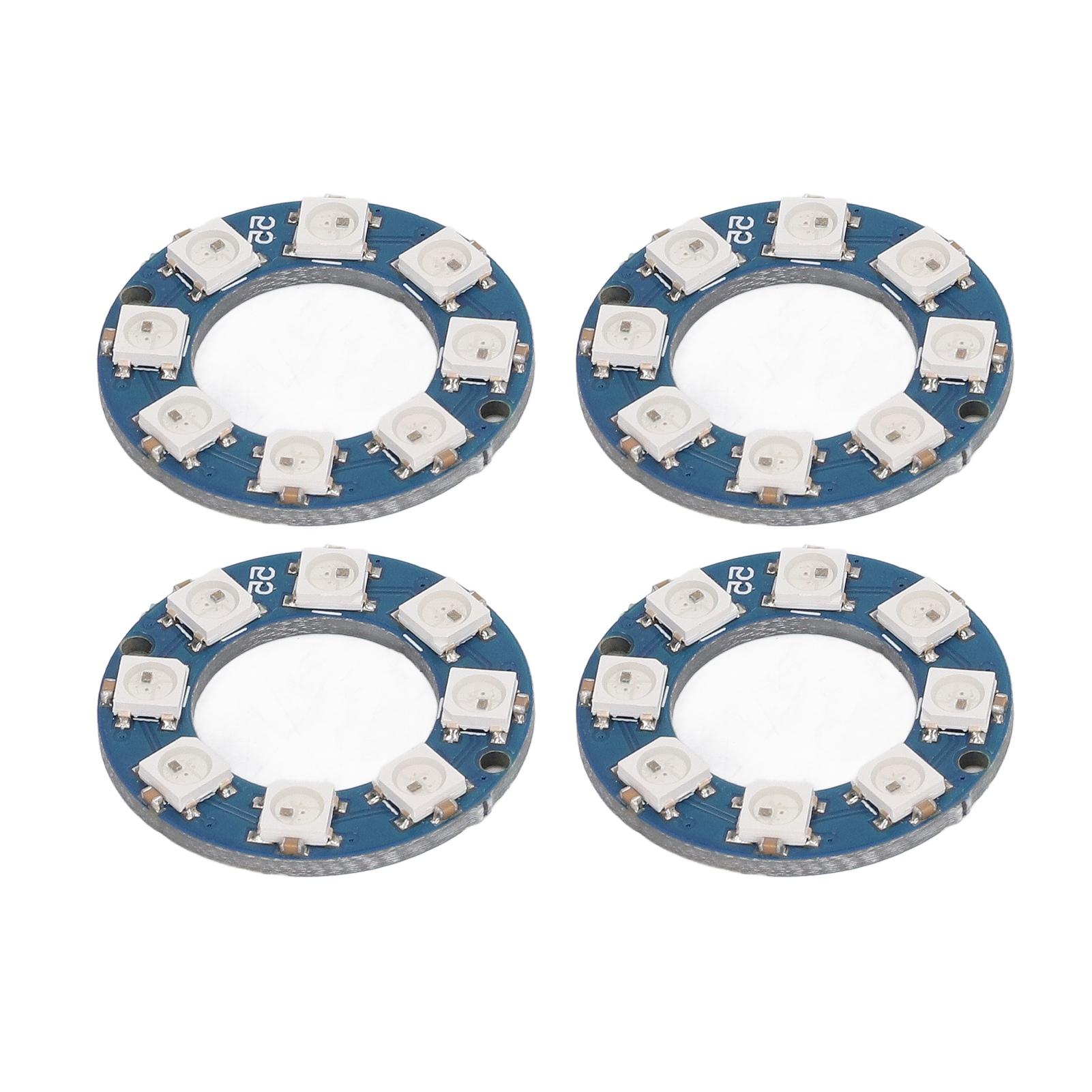 4 шт. светодиодная кольцевая лампа RGB полноцветная 8 шт. светодиодов WS2812 5050 чип для украшения
4 шт. светодиодная кольцевая лампа RGB полноцветная 8 шт. светодиодов WS2812 5050 чип для украшения