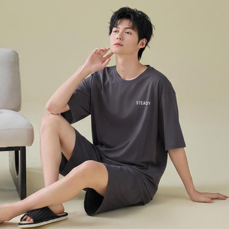 Men s Modal Pajama Set: Short Sleeve & Shorts, Plus Size, Spring/Summer Cool Home Wear, Indoor/Outdoor Use L (Recommended 100-120 jin)
Men s Modal Pajama Set: Short Sleeve & Shorts, Plus Size, Spring/Summer Cool Home Wear, Indoor/Outdoor Use L (Recommended 100-120 jin)