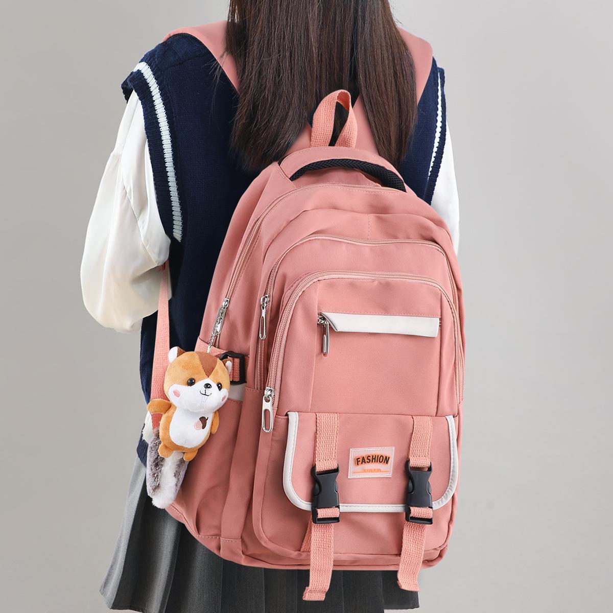School Bag College Students Junior High School High School Students Large Capacity Retro Simple Backpack Going Travel Bag рожевий
School Bag College Students Junior High School High School Students Large Capacity Retro Simple Backpack Going Travel Bag рожевий