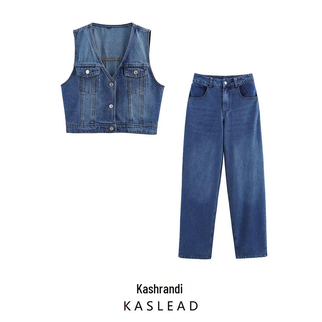 2025 Spring Women s European & American Fashion Short Denim Vest and Long Pants Set XS
2025 Spring Women s European & American Fashion Short Denim Vest and Long Pants Set XS