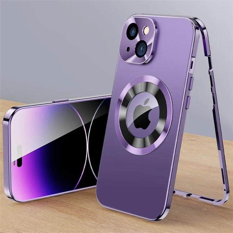 For iPhone 15 Plus Phone Case Buckle Lock Acrylic+Tempered Glass Clear Shell Compatible with Magsafe - Dark Purple
For iPhone 15 Plus Phone Case Buckle Lock Acrylic+Tempered Glass Clear Shell Compatible with Magsafe - Dark Purple