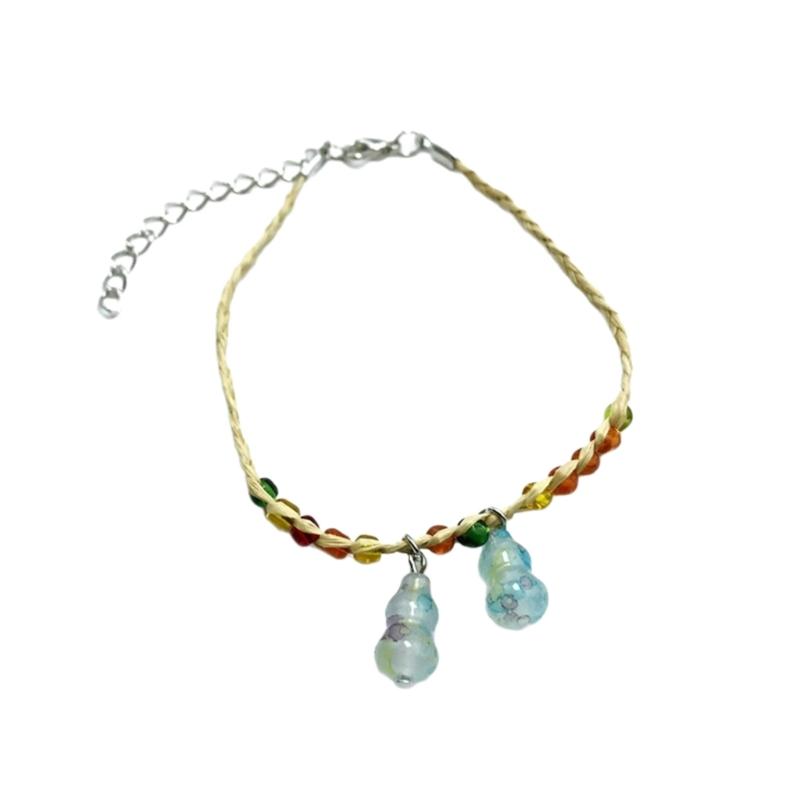 Ethnic Crystal Gourd Bracelet Adjustable Handwoven Handchain Stylish Wrist Chain Jewelry Ornament Couple Hand Straps
Ethnic Crystal Gourd Bracelet Adjustable Handwoven Handchain Stylish Wrist Chain Jewelry Ornament Couple Hand Straps