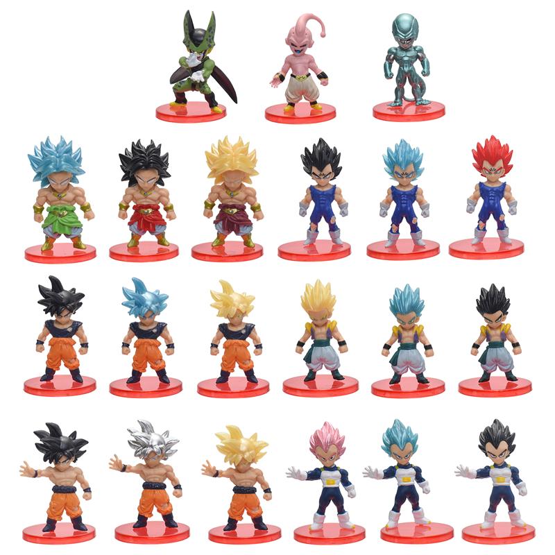 21Pcs/Set Z Anime Figure Toys Son Goku Majin Buu Vegeta Frieza Broli Cell PVC Cartoon Model Dolls Birthday Gifts
21Pcs/Set Z Anime Figure Toys Son Goku Majin Buu Vegeta Frieza Broli Cell PVC Cartoon Model Dolls Birthday Gifts