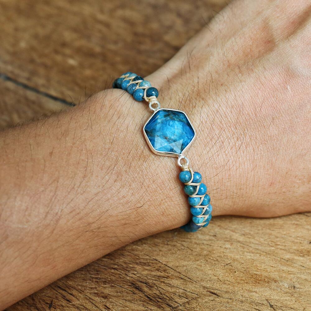 4mm Apatite Beads Handmade Charm Bracelets Natural Stone String Braided Bracelets Bohemia Yoga Friendship Couple Bracelet Gift
4mm Apatite Beads Handmade Charm Bracelets Natural Stone String Braided Bracelets Bohemia Yoga Friendship Couple Bracelet Gift