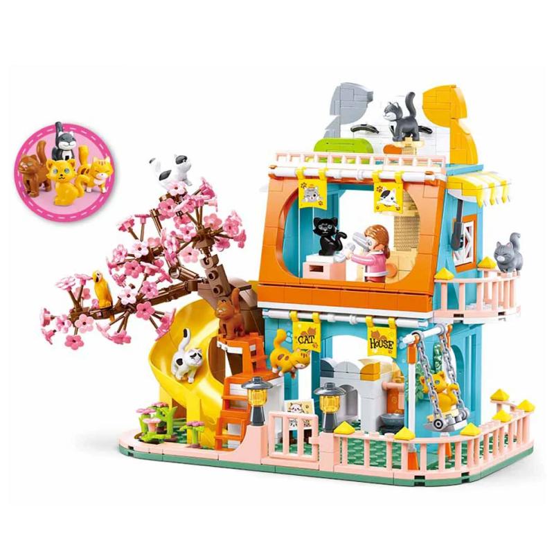 Girls Dream Pink Series Cat House Pet Shop 521PCS Кирпичи Строительные блоки Игрушки
Girls Dream Pink Series Cat House Pet Shop 521PCS Кирпичи Строительные блоки Игрушки