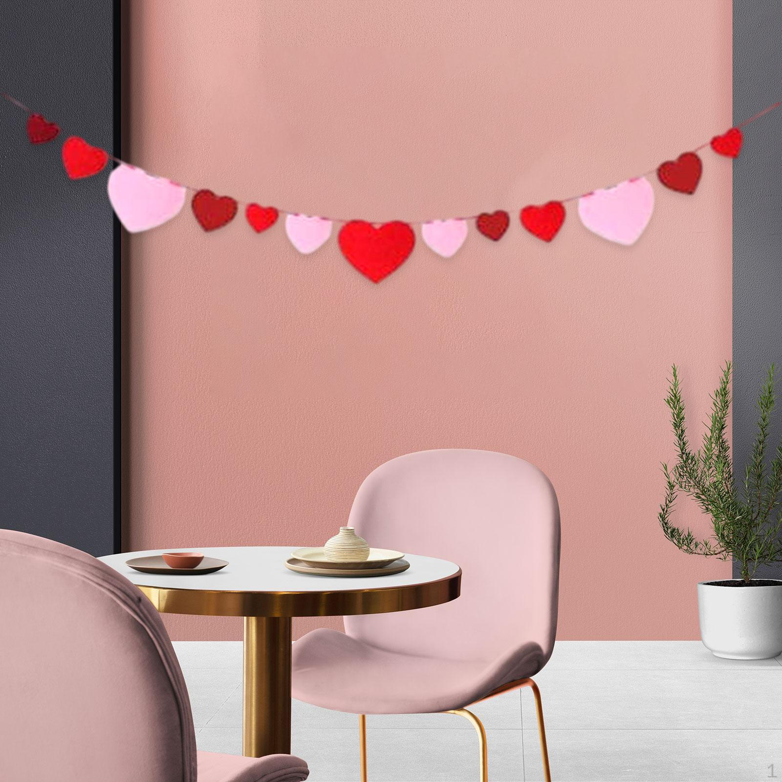 Felt Heart Garland Banner Valentines Day Decoration Art Craft DIY Hanging for Style B
Felt Heart Garland Banner Valentines Day Decoration Art Craft DIY Hanging for Style B