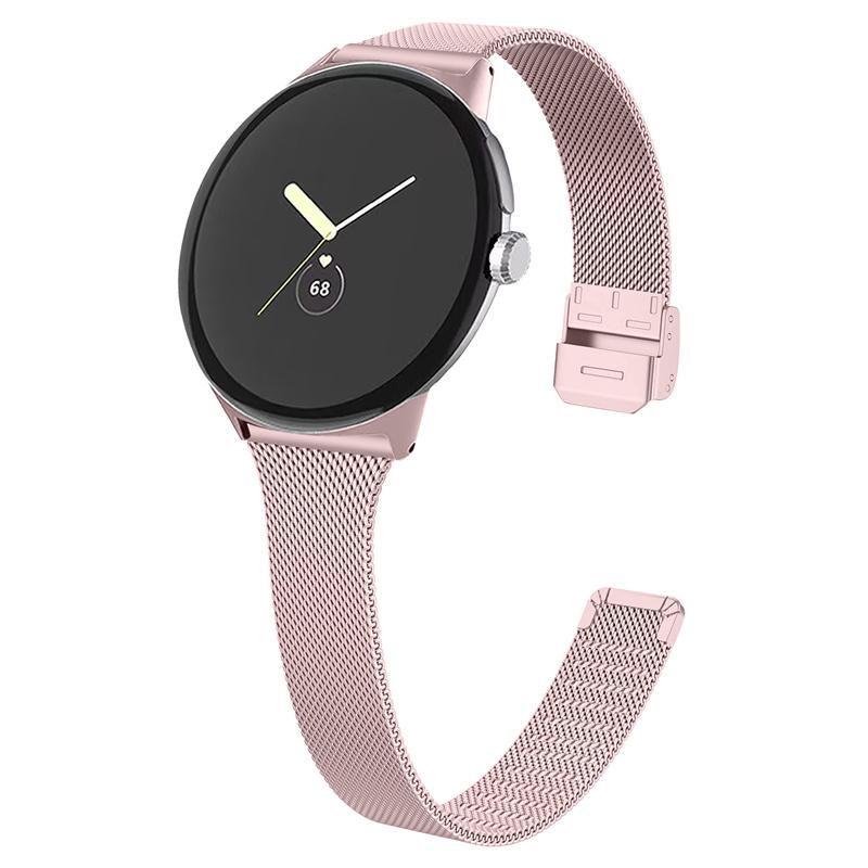 For Google Pixel Watch 3 41mm/Watch 2/Pixel Watch Fine Mesh Stainless Steel Watch Band Replacement Milanese Wrist Strap with Buckle Rose Pink
For Google Pixel Watch 3 41mm/Watch 2/Pixel Watch Fine Mesh Stainless Steel Watch Band Replacement Milanese Wrist Strap with Buckle Rose Pink