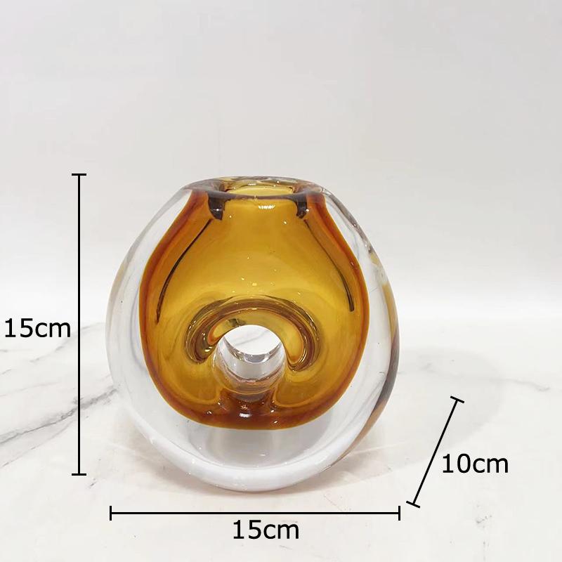 Transparent Hollow Circular Glass Vase Flowers Pots Desk Decoration Flower Arrangement Round Floral Vases Room Aesthetic Decor
Transparent Hollow Circular Glass Vase Flowers Pots Desk Decoration Flower Arrangement Round Floral Vases Room Aesthetic Decor