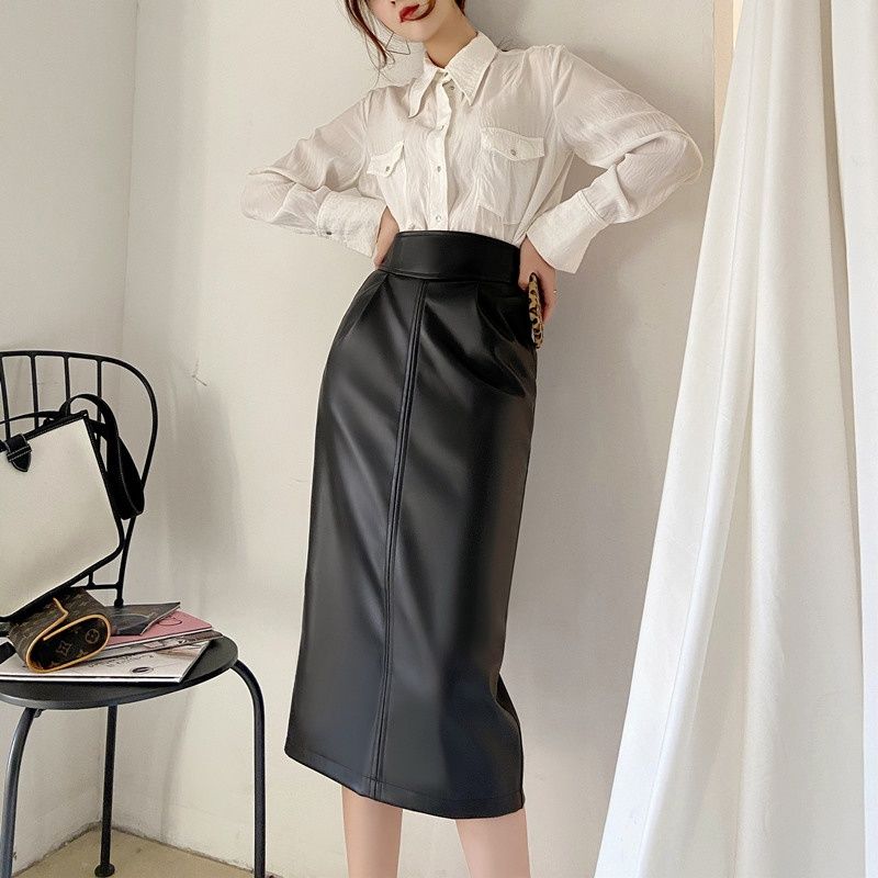 Women Leather Skirt High Waist Slit Design Bodycon Midi Long Skirt Fashion XXL коричневий
Women Leather Skirt High Waist Slit Design Bodycon Midi Long Skirt Fashion XXL коричневий